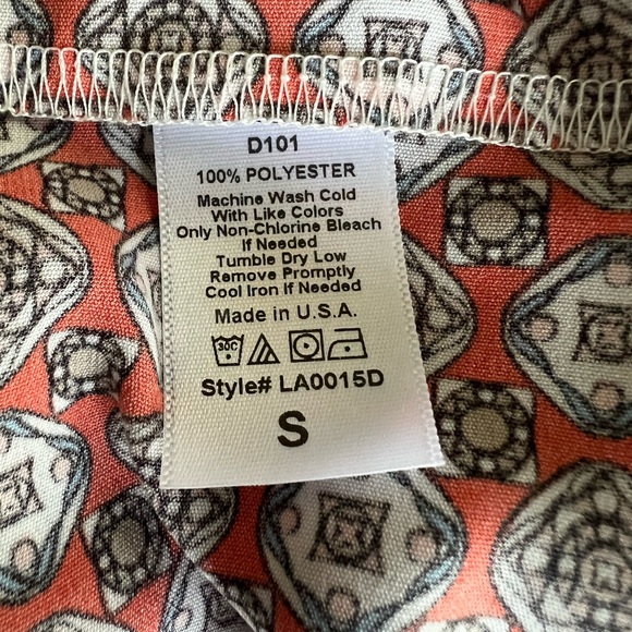 Les Amis Red & White Floral and Geometric Print Peasant Dress - Picture 6 of 8